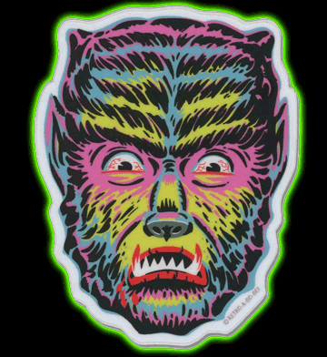 Shock Wolf Vinyl Sticker