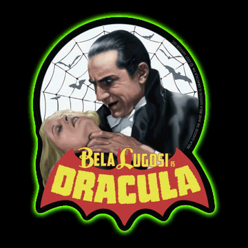 Bela Lugosi Dracula Bites Vinyl Sticker