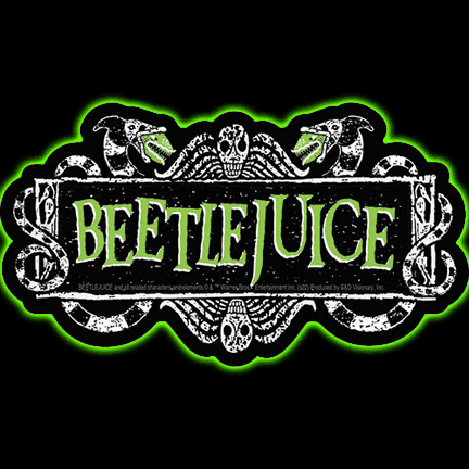 Beetlejuice Logo Sticker