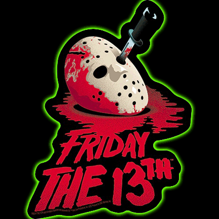 Friday the 13th Logo Sticker