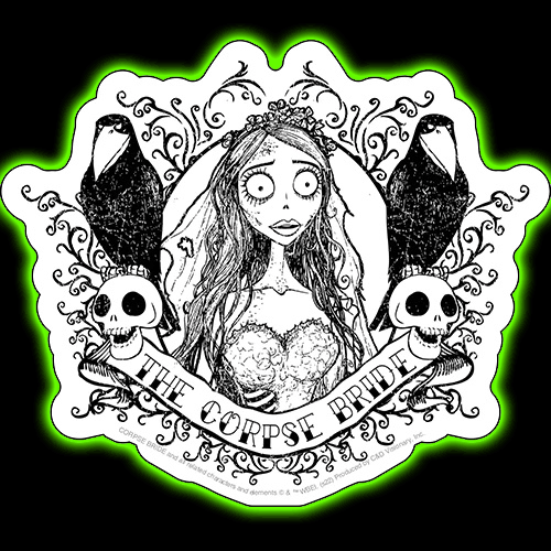 Corpse Bride Tattoo Art Sticker