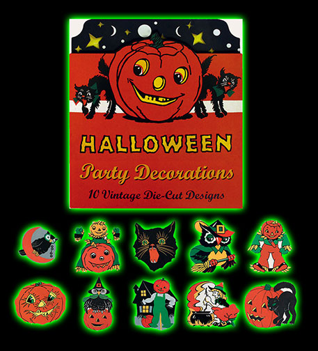 Vintage Halloween Cardboard Cutouts : Die Cut Party Decorations