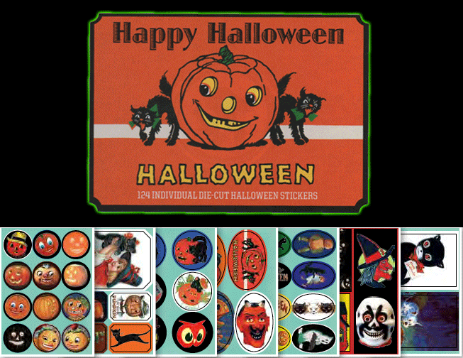 Happy Halloween - Vintage Stickers