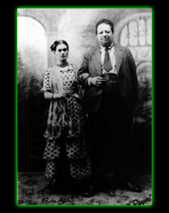 Frida Kahlo and Diego Rivera Postcard