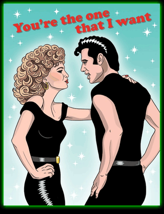 Grease Love Card