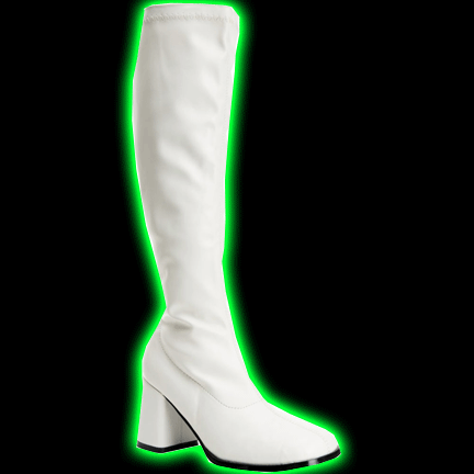 Womens White GOGO Boot