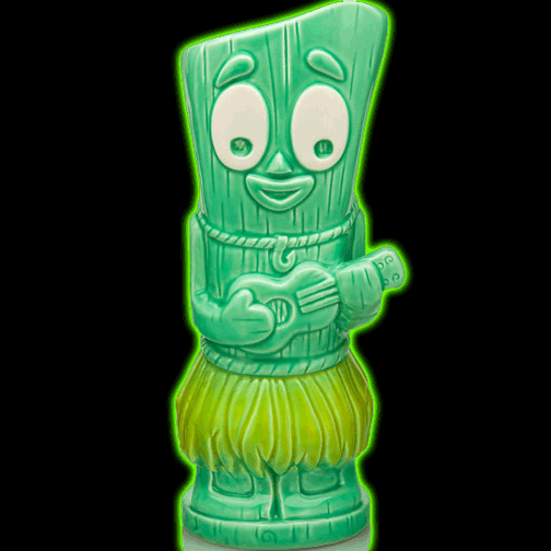 Gumby in Hula Skirt Tiki Mug