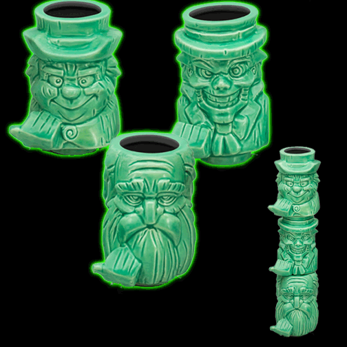 Haunted Mansion Hitchhiking Ghosts 3-Pack Mini Tiki Mug set