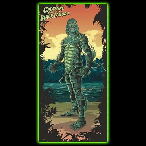 Creature From The Black Lagoon Beach or Bath Towel