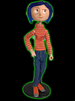 Coraline in Striped Shirt Figure