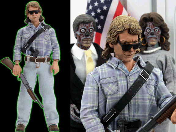 They Live  8 Clothed Action Figure  John Nada