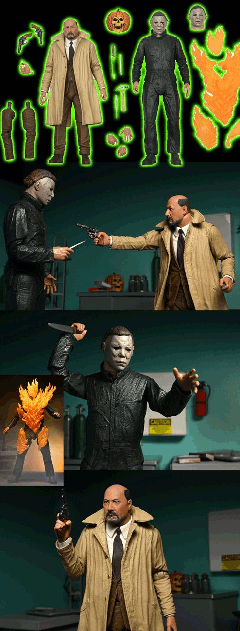 Ultimate Halloween 2 Michael Myers & Dr Loomis 2-pack 7