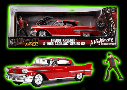 Hollywood Rides Nightmare on Elm Street 1958 Cadillac with Freddy Figure