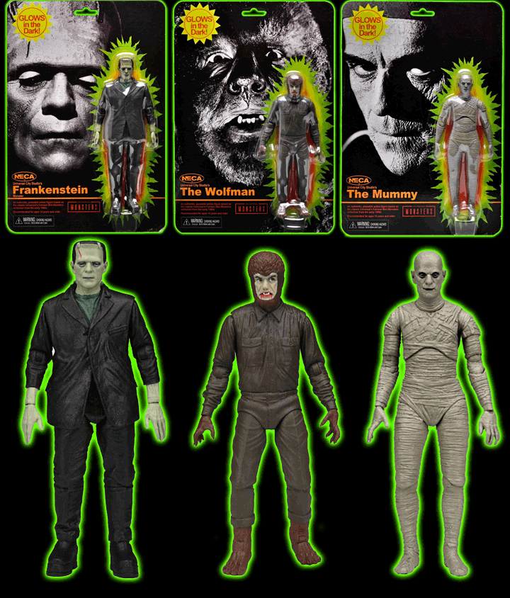 Universal Monsters - Retro Glow in the Dark Assortment 7