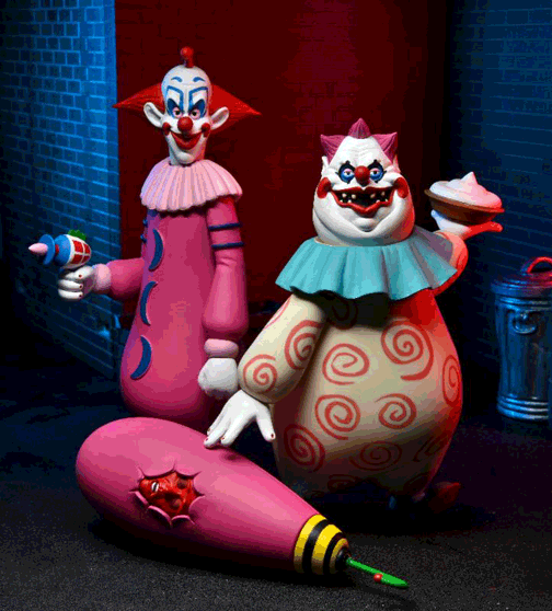 Killer Klowns From Outer Space Toony Terrors Slim & Chubby 2-Pack