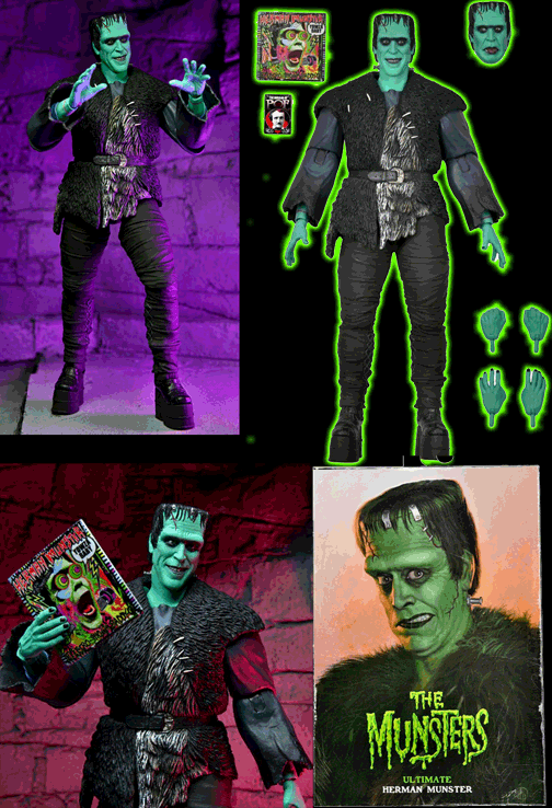 Rob Zombies The Munsters 7 in Scale Action Figure Ultimate Herman Munster
