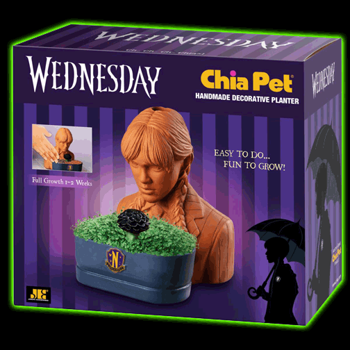Chia Pet - Wednesday Addams