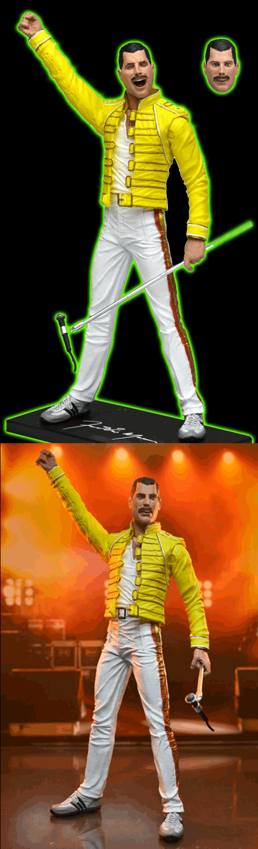 Freddie Mercury  7 Scale Action Figure - Freddie Mercury (Yellow Jacket)