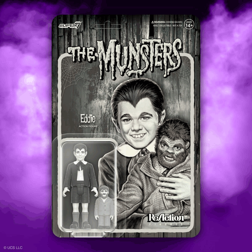 Munsters Eddie (Grayscale) ReAction Figure