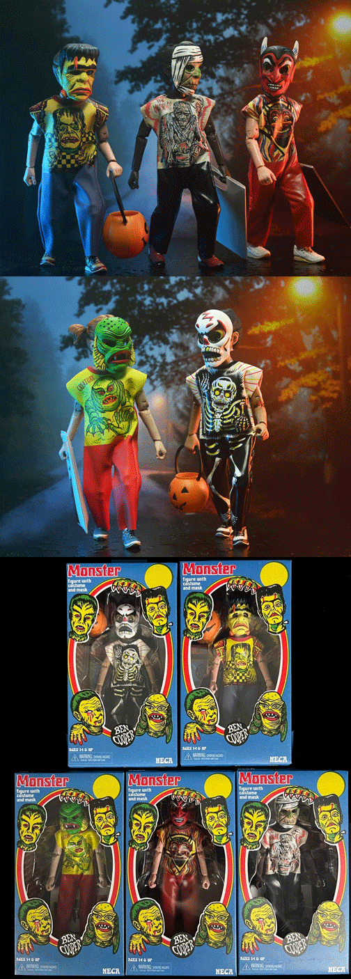 Ben Cooper Halloween Costume Series One  6 in. Clothed 5 pc. Figure Set
