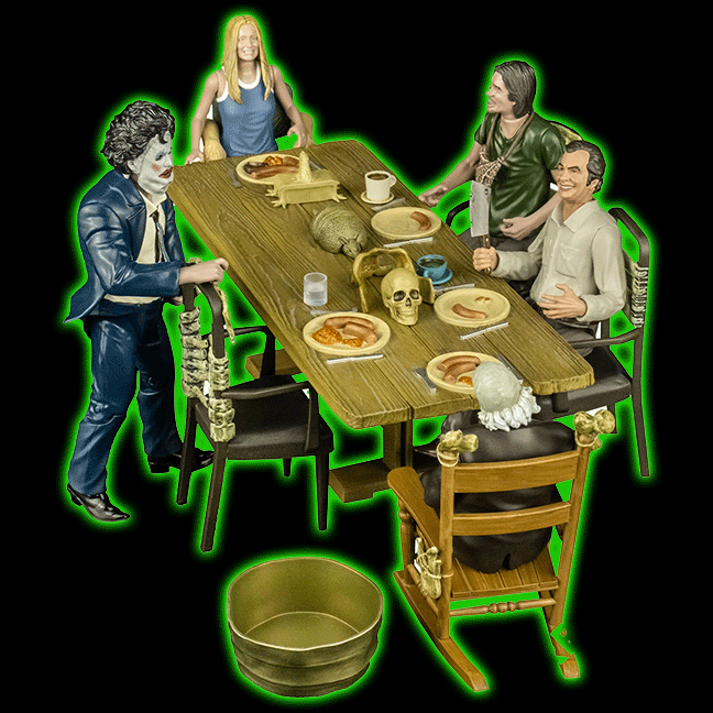 THE TEXAS CHAINSAW MASSACRE 1974 - DINNER SCENE PLAYSET