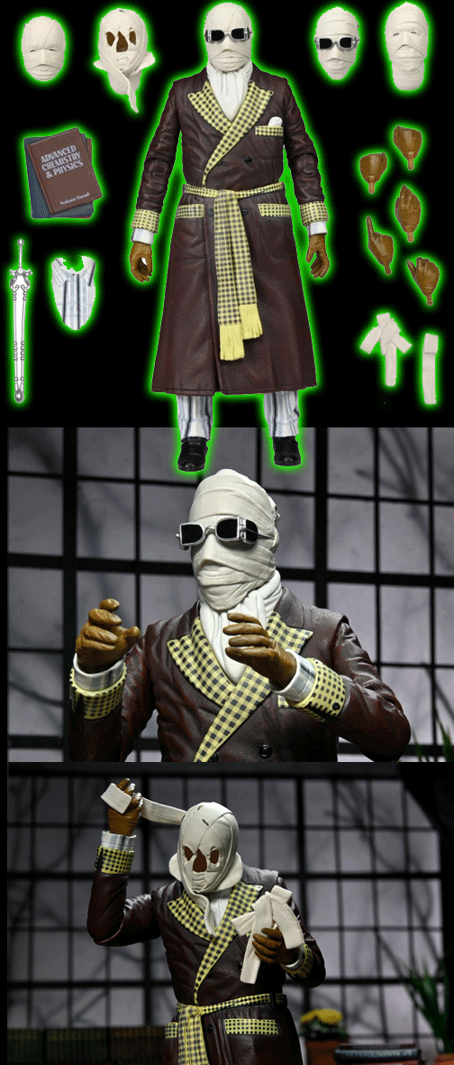 Ultimate Invisible Man Figure -Kemp House (Color)