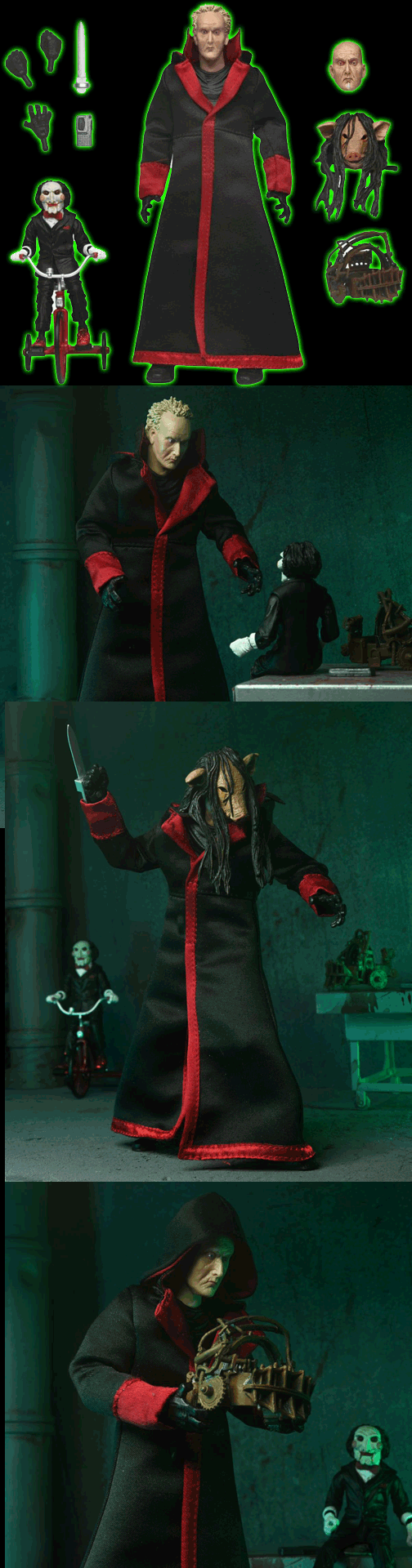 SAW Ultimate Jigsaw Killer- Black Robe 7 in. Action Figure
