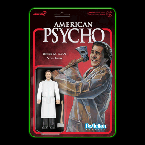 American Psycho Patrick Bateman Raincoat ReAction Figure
