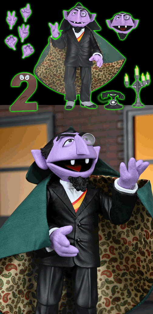 Sesame Street The Count  Ultimate 7 inch Scale Action Figure