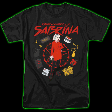 Chilling Adventures Of Sabrina Full Figure Black T-Shirt