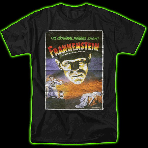 Frankenstein One Sheet Poster T-Shirt