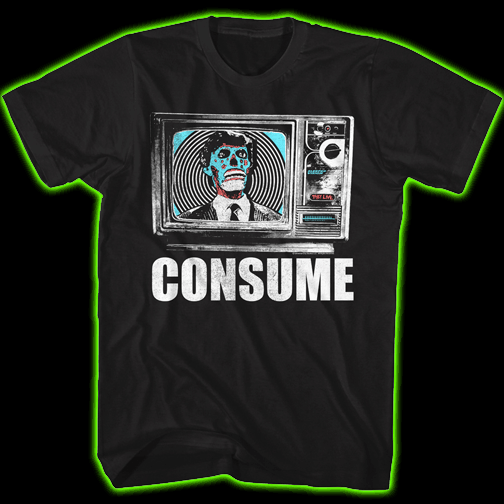 THEY LIVE ‘CONSUME’ T-SHIRT