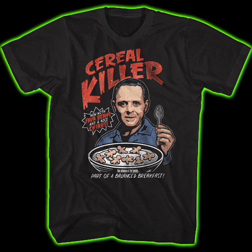 SILENCE OF THE LAMBS CEREAL KILLER T-SHIRT