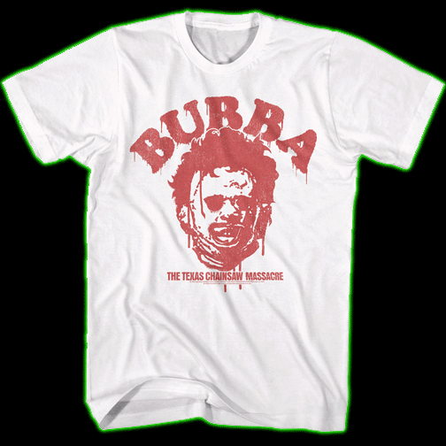 TEXAS CHAINSAW MASSACRE WHITE BUBBA FACE T-SHIRT