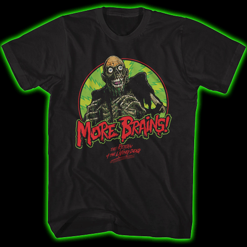 RETURN OF THE LIVING DEAD TARMAN-MORE BRAINS T-SHIRT