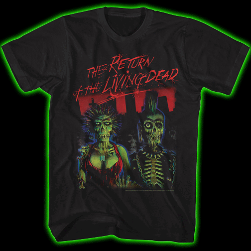 RETURN OF THE LIVING DEAD POSTER ZOMBIES T-SHIRT