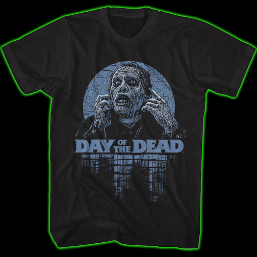Day of the Dead Bub with Headphones T-Shirt