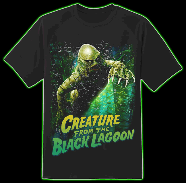Creature From the Black Lagoon Full Body Swimming Poster Tee