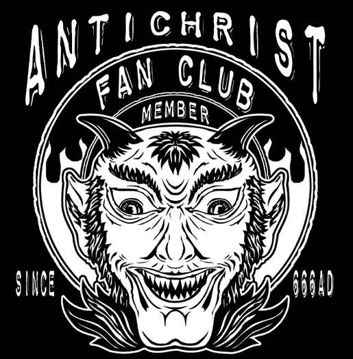 Antichrist Fan Club T Shirt