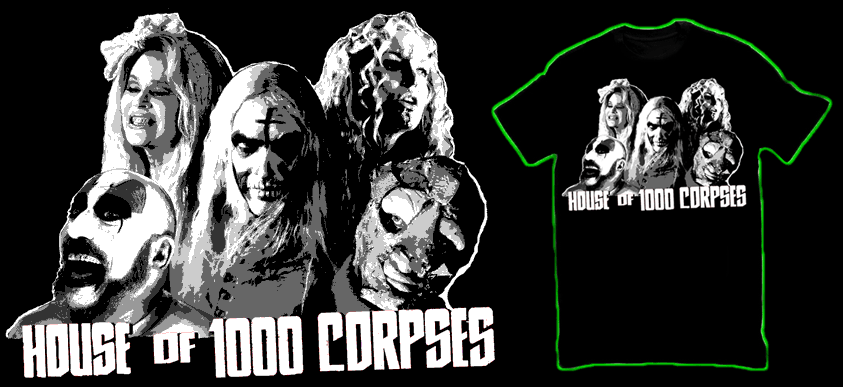 Rob Zombie's Exclusive House<br>Of 1,000 Corpses Collage T-Shirt