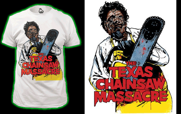 Leatherface Portrait T-shirt Texas Halloween Tronçonneuse d/'horreur Hewitt massacre