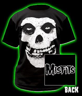 The Misfits Skull T-Shirt With Back Print