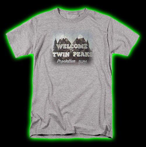 Welcome To Twin Peaks Grey T-Shirt