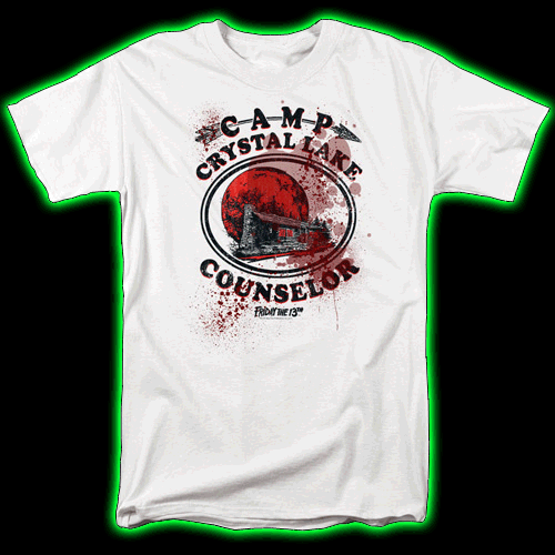 Friday The 13th Camp Crystal Lake Counselor White T-Shirt