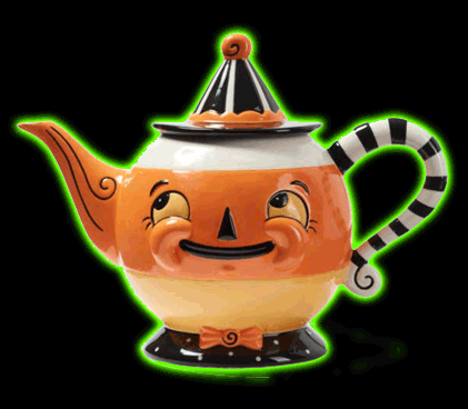 Johanna Parker Carnival Cottage Pumpkin Teapot