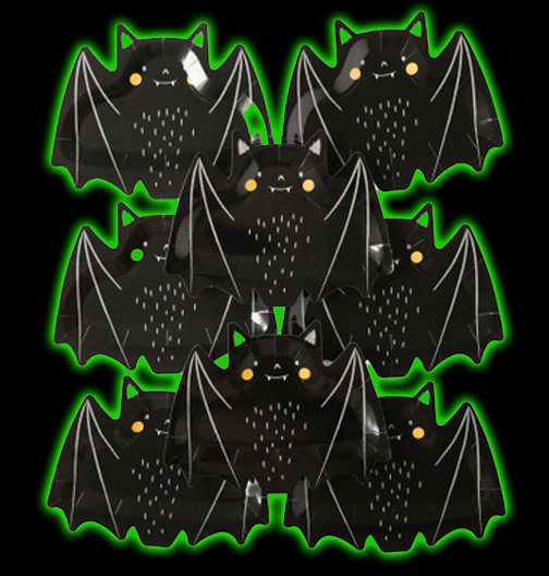 Freakin' Bats Bat Shaped Plates
