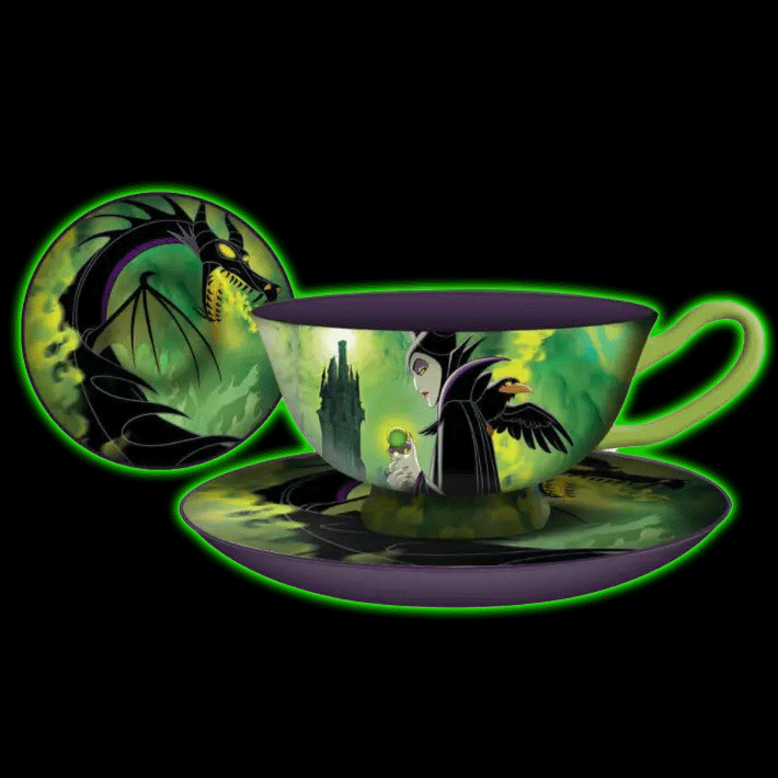 Disney Villains Maleficent 12oz Ceramic Teacup and Saucer