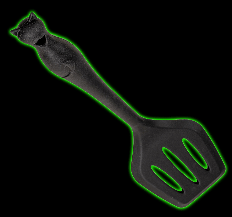 GOTHIC CATS KITCHEN SPATULA