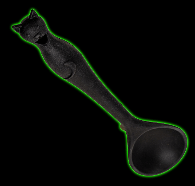GOTHIC CATS KITCHEN SPOON