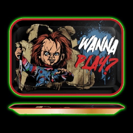 Chucky Wanna Play Door Break  Tin Tray